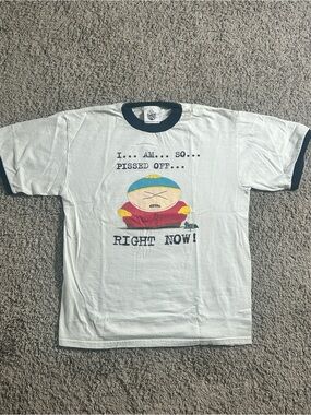 South Park White Ringer T‑Shirt